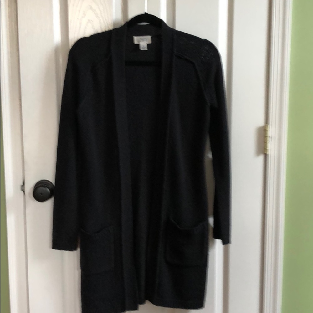 Long Sweater Cardigan-Navy